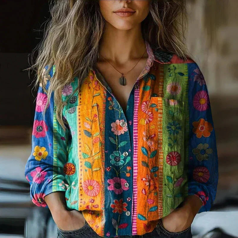 Claudia | Blusa Vintage Elegante