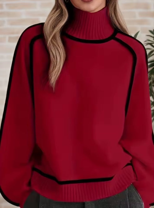 Belén - Jersey Cuello Alto Elegante