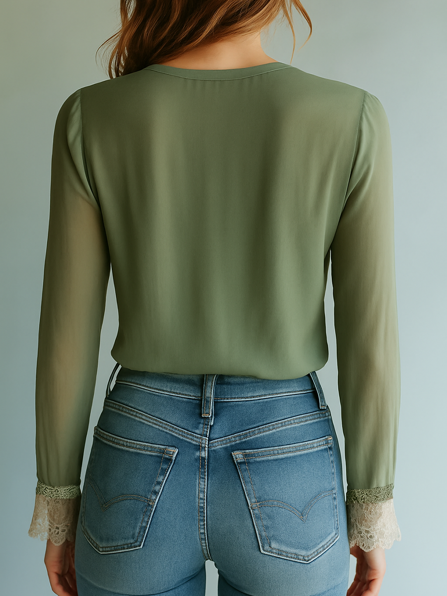 Clara · Blusa Encaje Floral Bohemia