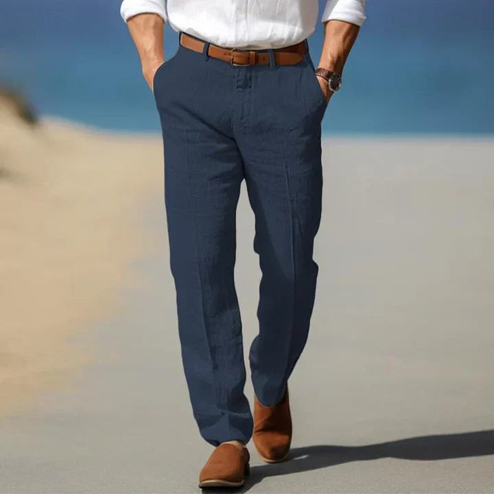 Lucas– Pantalones de lino ligeros para días calurosos