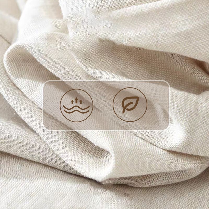 Thai - Pantalones cortos de algodón y lino para mujer con cordón, ideales para el día a día