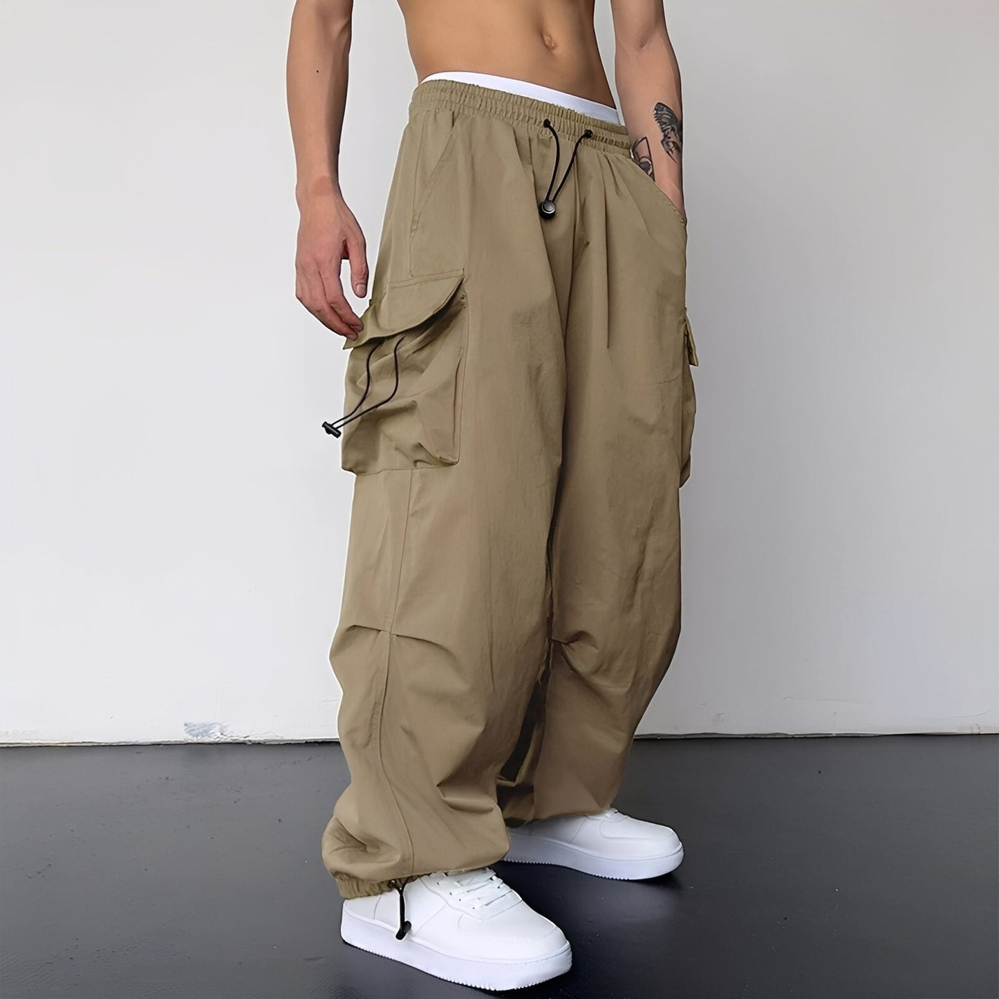 Dante – Pantalones Cargo Baggy Elegantes para Hombre