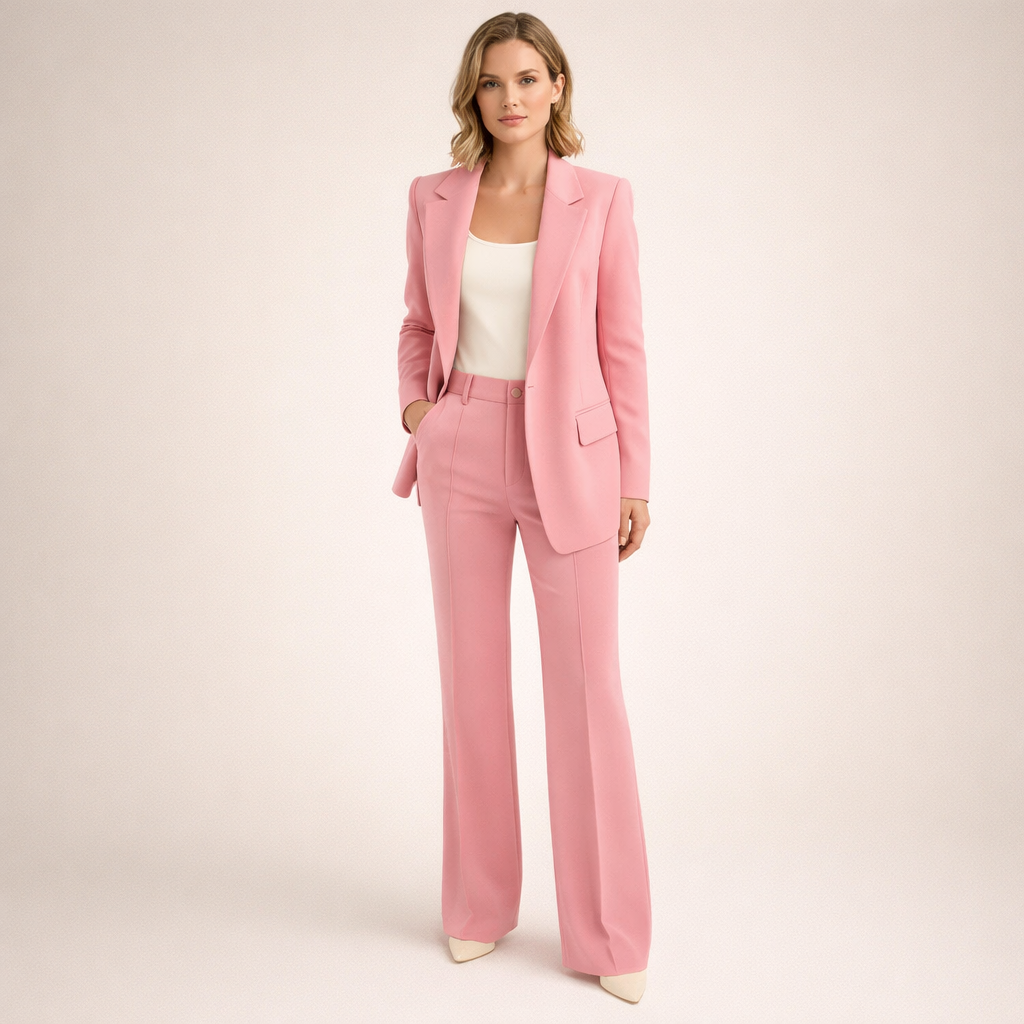 Noelia | Elegante conjunto de traje con pantalones acampanados