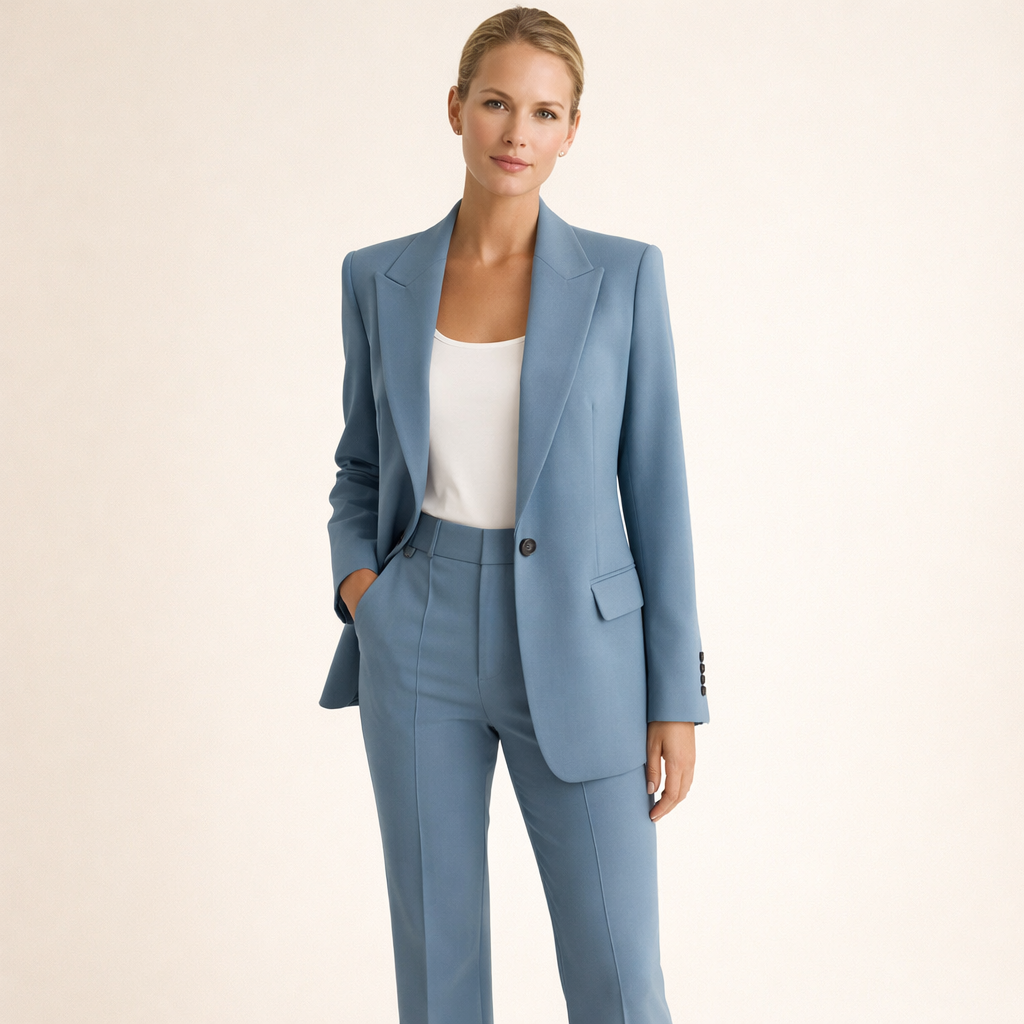 Noelia | Elegante conjunto de traje con pantalones acampanados