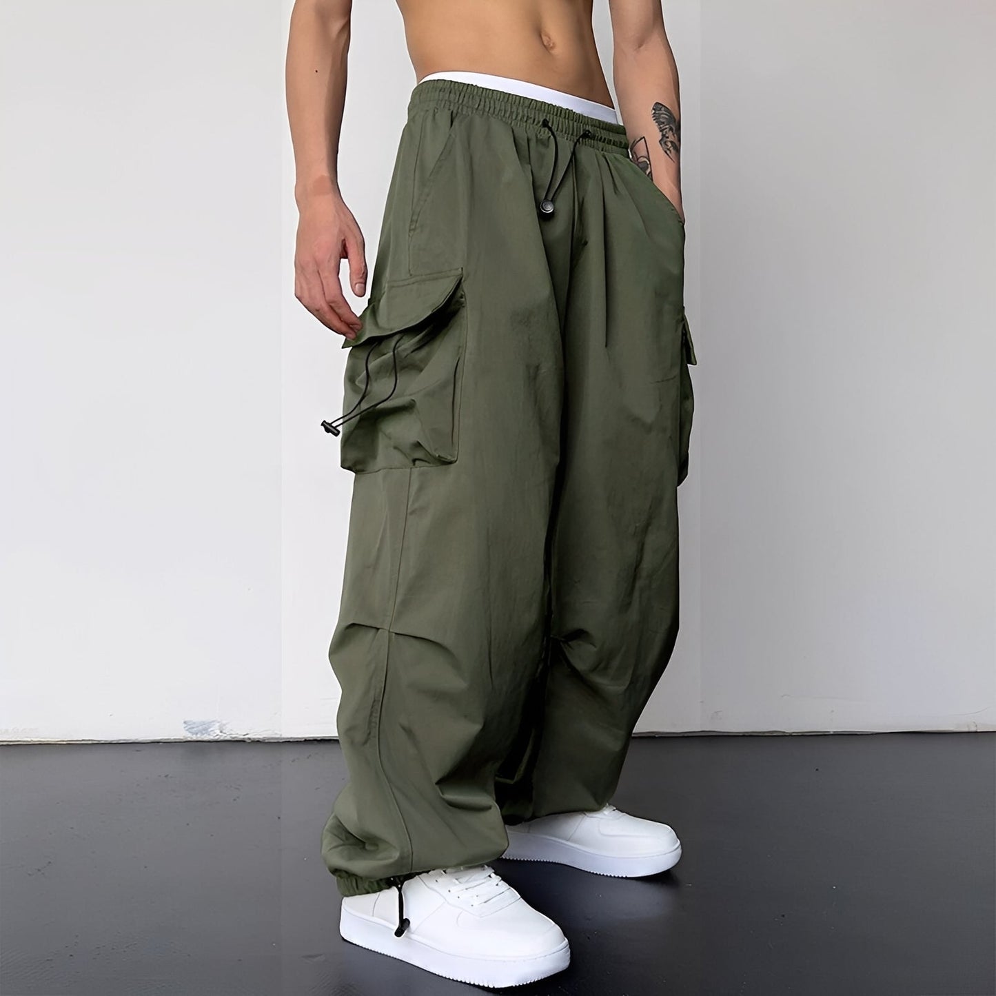 Dante – Pantalones Cargo Baggy Elegantes para Hombre