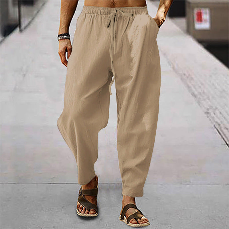 Marco | Pantalones de Playa para Hombre en Algodón y Lino