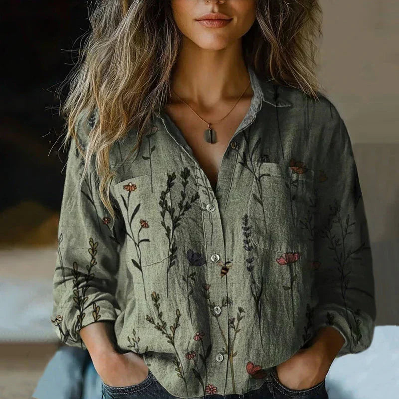 Claudia | Blusa Vintage Elegante