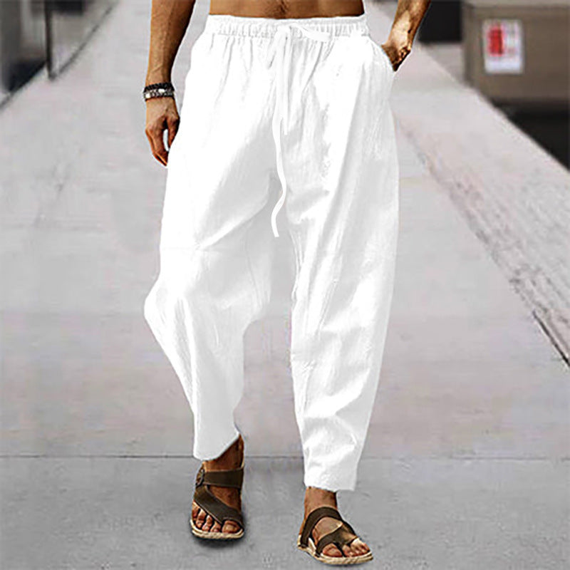 Marco | Pantalones de Playa para Hombre en Algodón y Lino