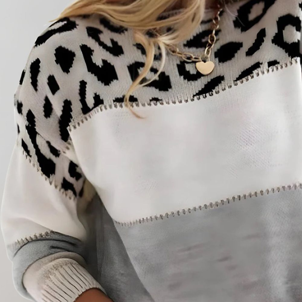 Inma | Jersey de Leopardo con Estilo Casual