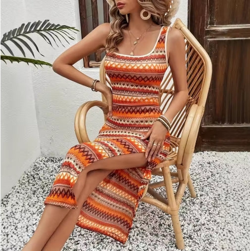 Nerea - Vestido Largo Boho Multicolor “Summer Vibes”