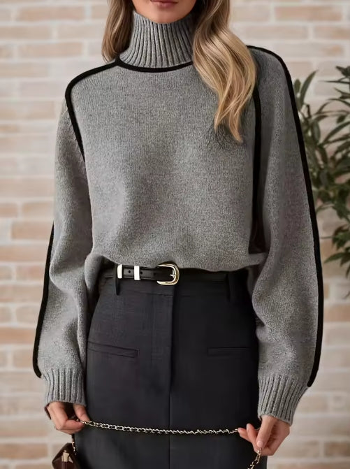 Belén - Jersey Cuello Alto Elegante