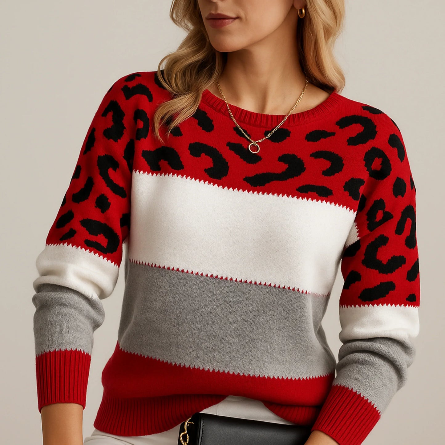 Inma | Jersey de Leopardo con Estilo Casual