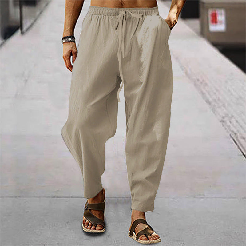 Marco | Pantalones de Playa para Hombre en Algodón y Lino