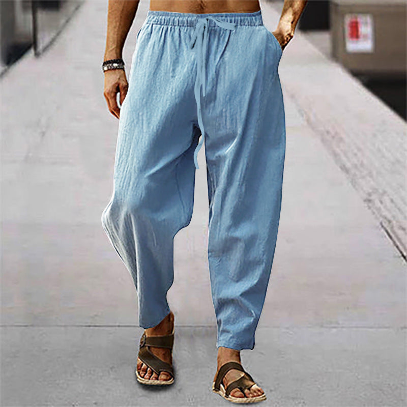 Marco | Pantalones de Playa para Hombre en Algodón y Lino